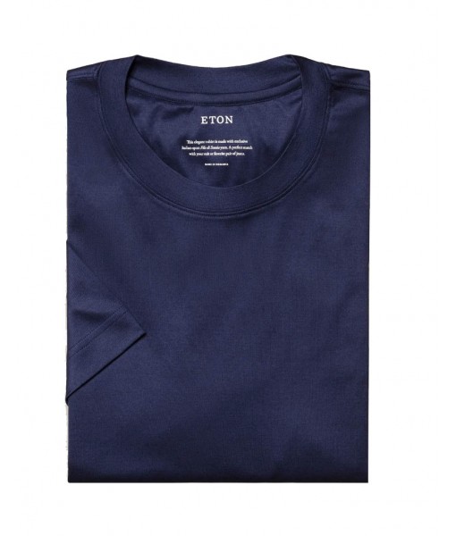 Eton Cotton T-shirt Dark Blue