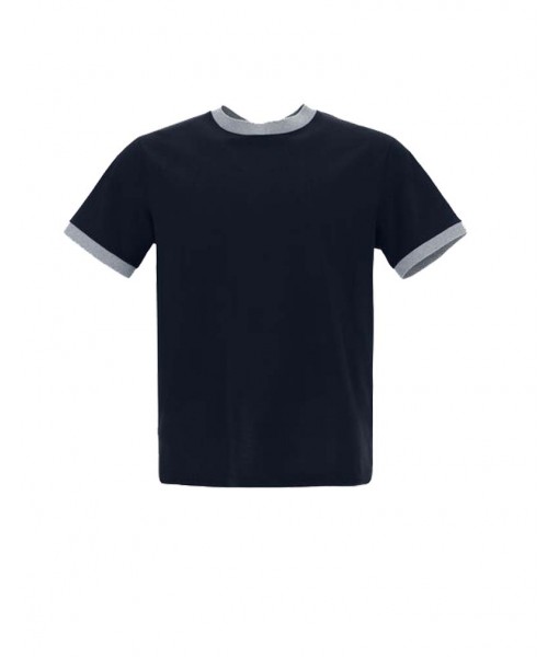 Short sleeve T-shirt Herno Blue Navy