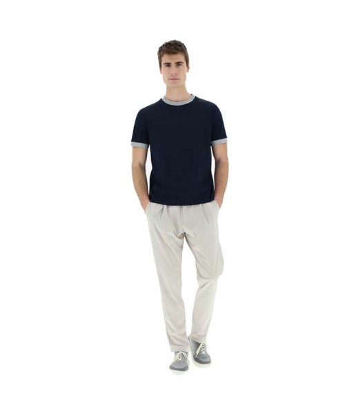 Short sleeve T-shirt Herno Blue Navy