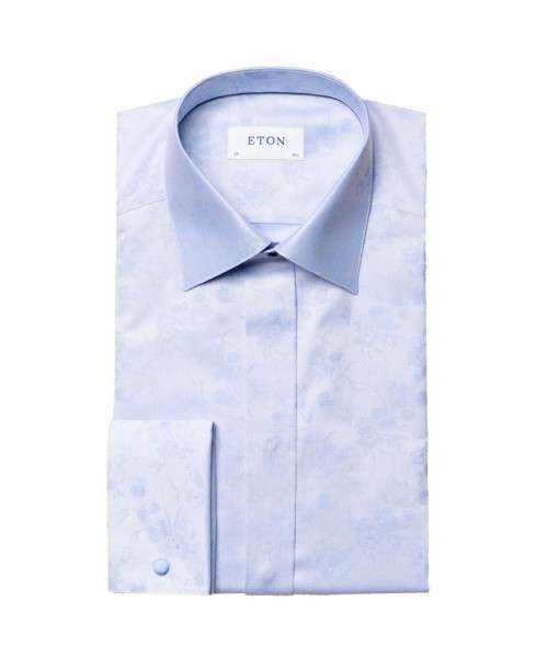 Eton Floral Jacquard Tuxedo Blue shirt