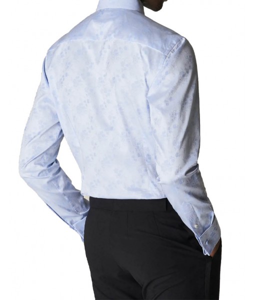 Eton Floral Jacquard Tuxedo Blue shirt