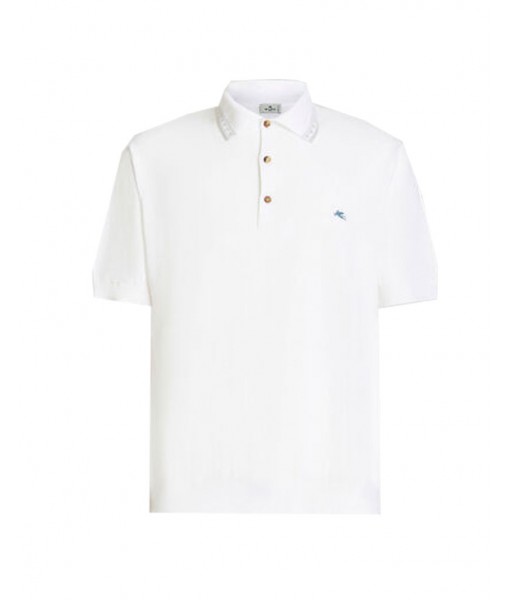 Etro Greca Polo White T-shirt