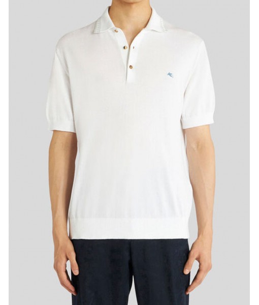 Etro Greca Polo White T-shirt