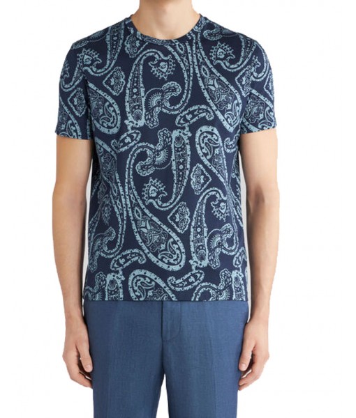 Etro All Over Paisley Cotton T-shirt 